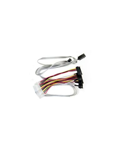 Microchip Technology 2280100-R cable Serial Attached SCSI (SAS) 0,8 m 6 Gbit/s Multicolor, Blanco