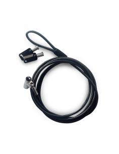 Urban Factory Securitee cable antirrobo Negro 2 m