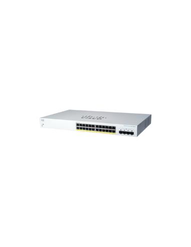 Cisco CBS220-24P-4G Gestionado L2 Gigabit Ethernet (10/100/1000) EnergÍ­a sobre Ethernet (PoE) 1U Blanco