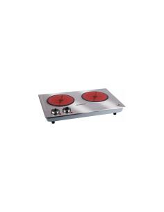 JATA V532 hobs Acero inoxidable Encimera Cerámico 2 zona(s)