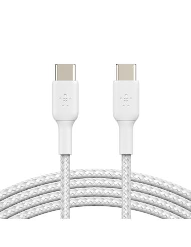 Belkin CAB004BT1MWH2PK cable USB 1 m USB 2.0 USB C Blanco