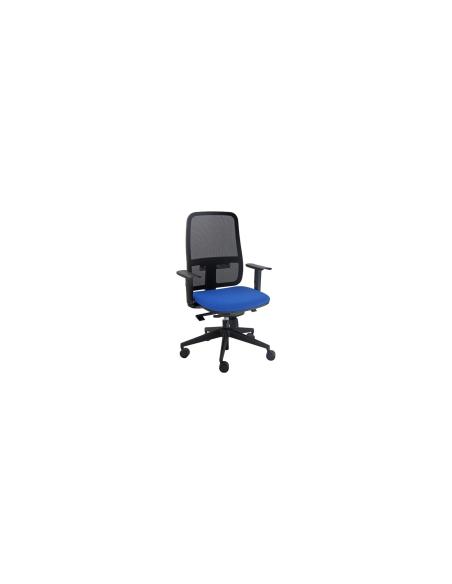 Silla Administrativa Sincro Blaze UniSit azul Reposabrazos ajustables incluidos