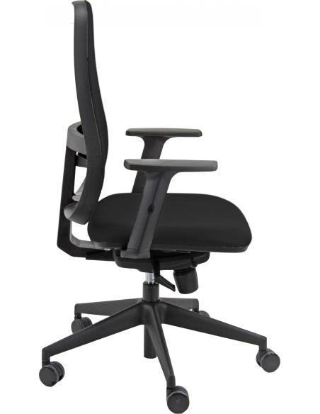 Silla Administrativa Sincro Blaze UniSit  negra Reposabrazos ajustables incluidos