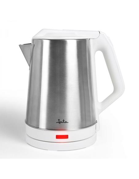 JATA JEHA1723 tetera eléctrica 2 L 1500 W Acero inoxidable, Blanco