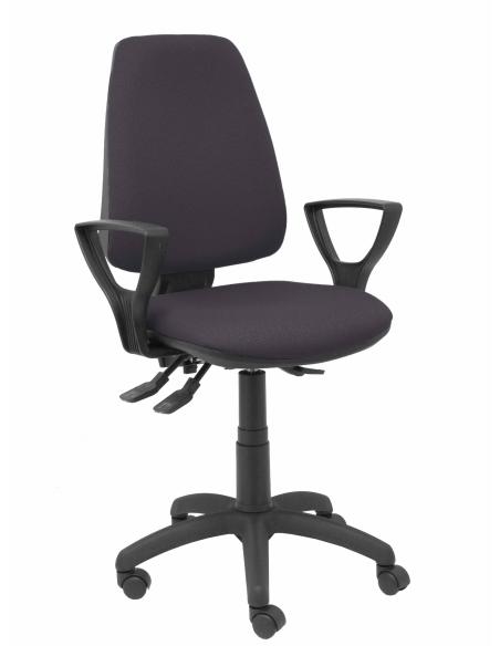 Piqueras y Crespo Silla Elche S bali gris oscuro brazos fijos