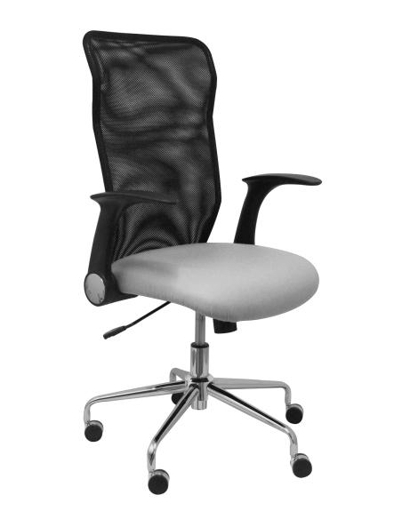 Piqueras y Crespo Silla Minaya similpiel gris claro