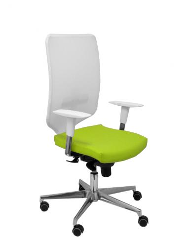 Piqueras y Crespo Silla Ossa blanca similpiel pistacho