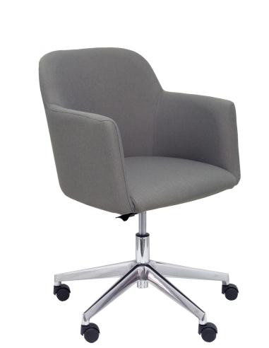 Piqueras y Crespo Sillon Athena giratorio tapizado era gris