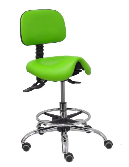 Piqueras y Crespo Taburete Zarza similpiel pistacho