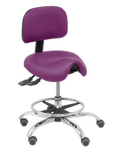 Piqueras y Crespo Taburete Zarza similpiel morado