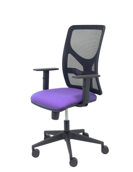 Piqueras y Crespo Silla Motilla malla negra asiento bali lila brazo regulable