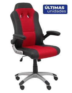 Piqueras y Crespo Silla gaming Talave similpiel negro y rojo.