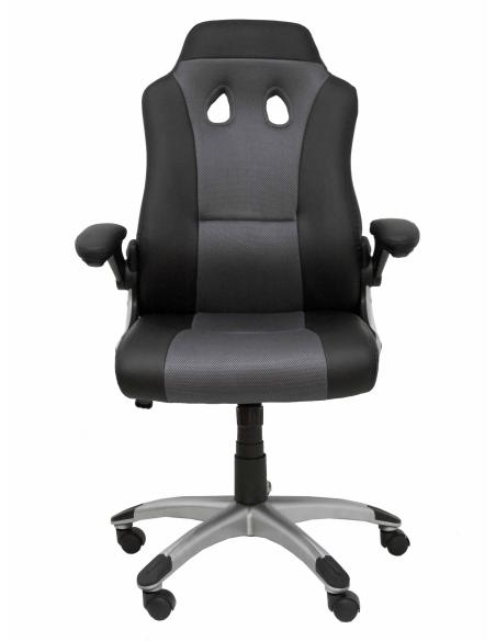Piqueras y Crespo Silla gaming Talave similpiel negro y gris