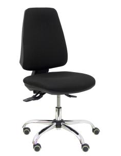 Piqueras y Crespo Silla Elche S 24 horas bali negro base cromada ruedas parque