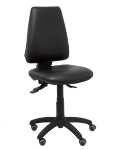 Piqueras y Crespo Silla Elche asincro similpiel negro ruedas de parque