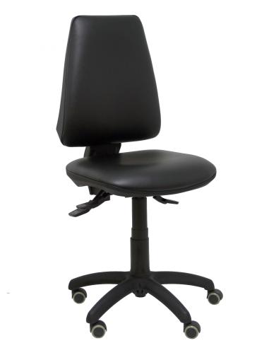 Piqueras y Crespo Silla Elche asincro similpiel negro ruedas de parque