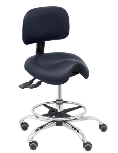 Piqueras y Crespo Taburete Zarza similpiel negro