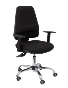 Piqueras y Crespo Silla Elche S 24 horas bali negro con refuerzo lumbar