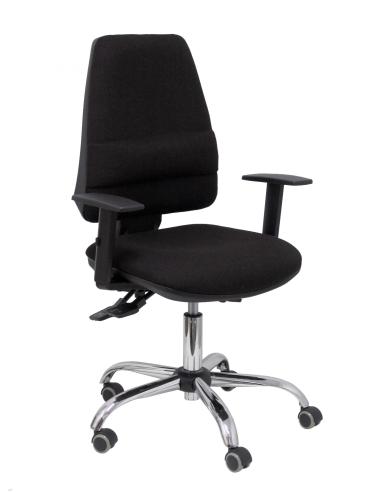 Piqueras y Crespo Silla Elche S 24 horas bali negro con refuerzo lumbar