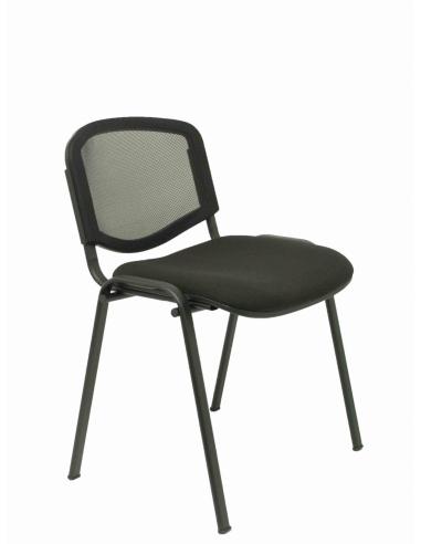 Piqueras y Crespo Pack 4 sillas Garaballa malla negra y bali negro