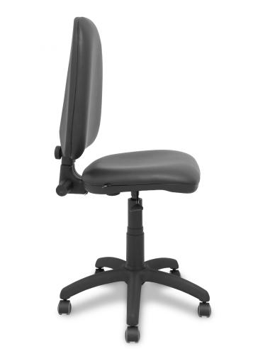 Piqueras y Crespo Silla Ayna similpiel negro ruedas de parque