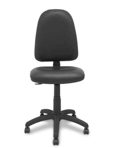 Piqueras y Crespo Silla Ayna similpiel negro ruedas de parque