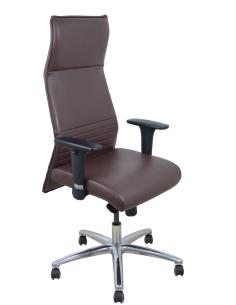 Piqueras y Crespo Sillon Albacete similpiel marron oscuro