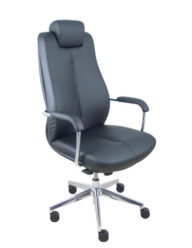 Piqueras y Crespo Sillon Sonata similpiel negro.