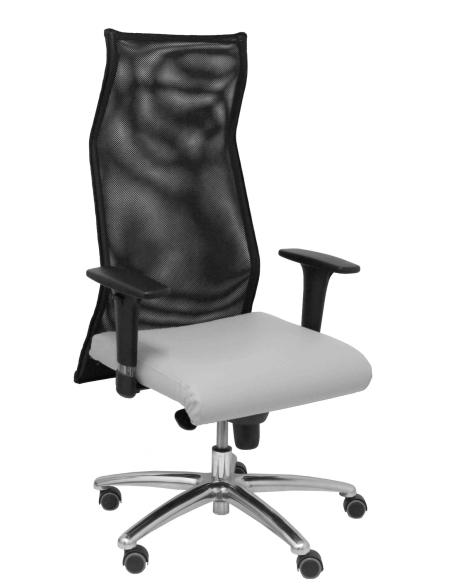 Piqueras y Crespo Sillon Sahuco similpiel gris claro