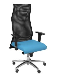 Piqueras y Crespo Sillon Sahuco similpiel azul claro