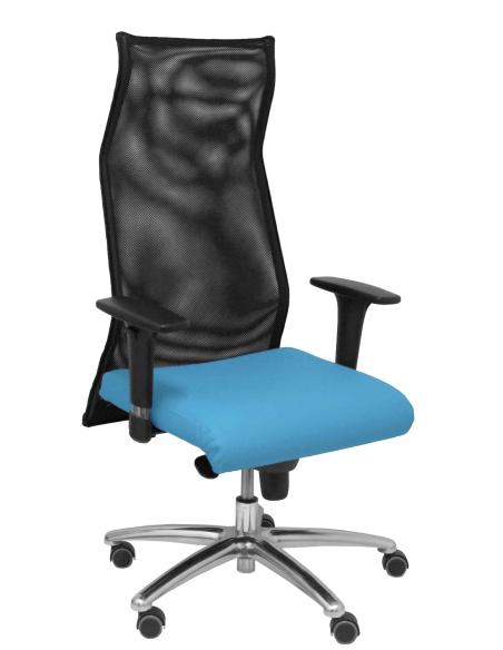 Piqueras y Crespo Sillon Sahuco similpiel azul claro