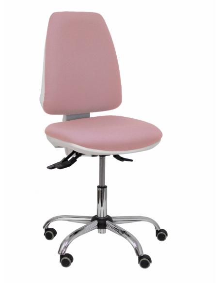 Piqueras y Crespo Silla Elche blanca asincro bali rosa ruedas de parque