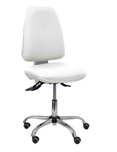 Piqueras y Crespo Silla Elche blanca asincro bali blanco ruedas de parqué