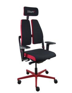 Piqueras y Crespo Silla Xilium G Duo traslak X-move roja brazo XD cabecero 2D
