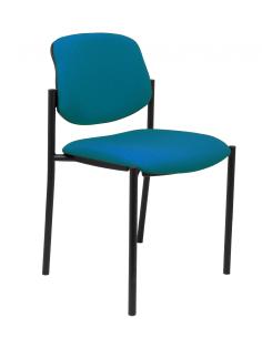 Piqueras y Crespo Silla fija Styl bali verde petróleo chasis negro