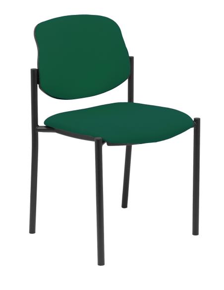 Piqueras y Crespo Silla fija Styl bali verde oscuro chasis negro