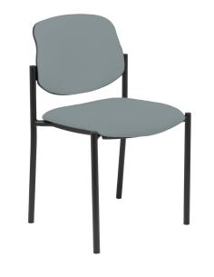 Piqueras y Crespo Silla fija Styl bali gris chasis negro
