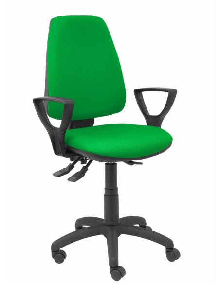 Piqueras y Crespo Silla Elche S bali verde brazos fijos