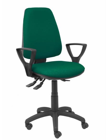 Piqueras y Crespo Silla Elche S bali verde botella brazos fijos