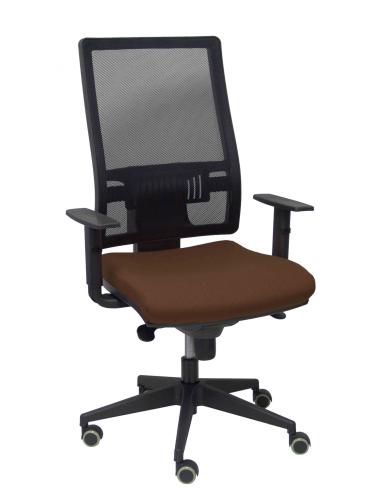 Piqueras y Crespo Silla Horna bali marron oscuro brazos regulables