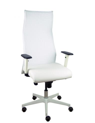 Piqueras y Crespo Sillón Sahuco blanco simipiel blanco