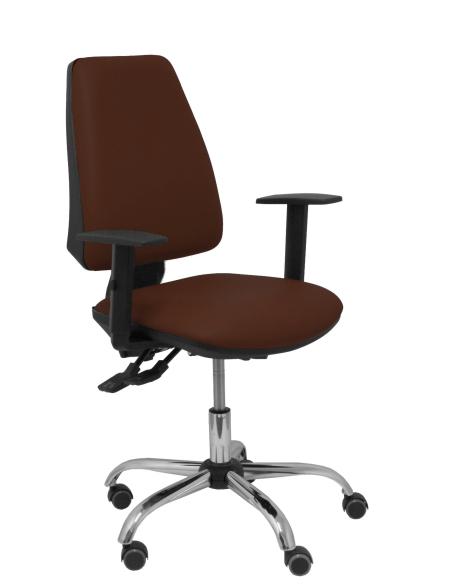 Piqueras y Crespo Silla Elche S 24 horas similpiel marron oscuro