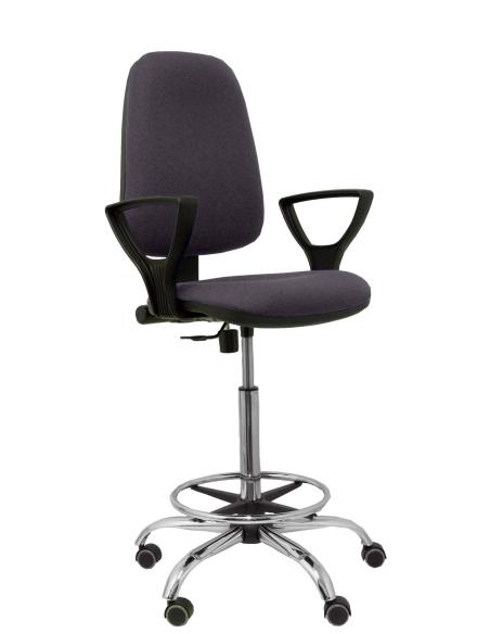 Piqueras y Crespo Taburete Sierra CP bali gris oscuro brazos fijos