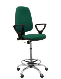 Piqueras y Crespo Taburete Sierra CP bali verde botella brazos fijos