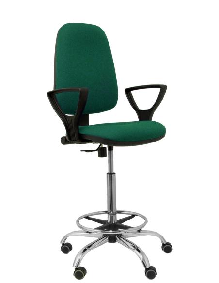 Piqueras y Crespo Taburete Sierra CP bali verde botella brazos fijos