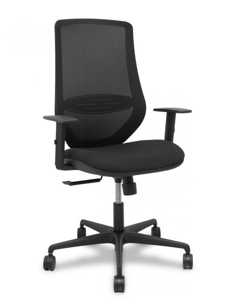 Piqueras y Crespo Silla Mardos sincro malla negra bali negro brazo regulable.