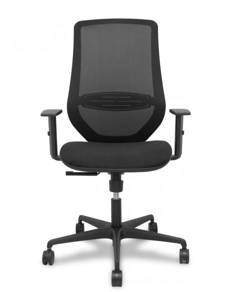 Piqueras y Crespo Silla Mardos sincro malla negra bali negro brazo regulable.