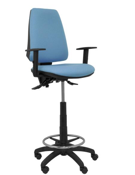 Piqueras y Crespo Taburete Elche S bali azul cielo brazos regulables