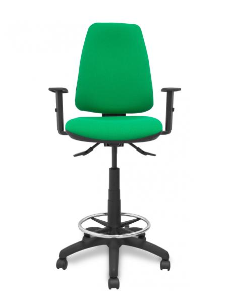 Piqueras y Crespo Taburete Elche S bali verde brazos regulables