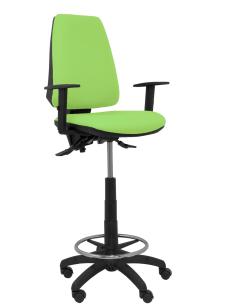 Piqueras y Crespo Taburete Elche S bali pistacho brazos regulables